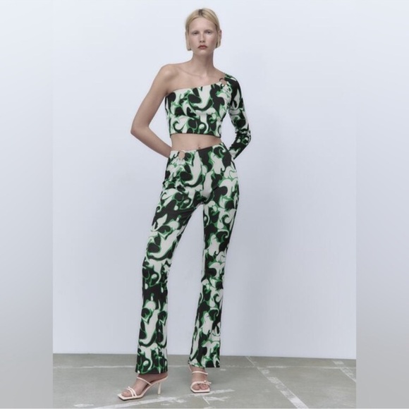 ZARA co-ord 2 Pcs Set Pants Top - Picture 1 of 10